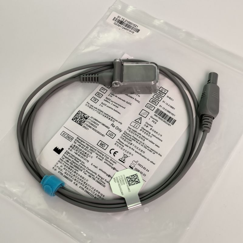 SHEC1 Kabel rozszerzający sondę tlenową krwi 2M DB9 Adapter do LEMO wtyczka 6 pinów podwójny gniazdo L2.0m