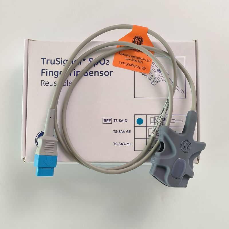 GE Original Datex-Ohmeda TruSignal SpO2 FingerTip Sensor Wielokrotnie używalny REF: TS-SA-D