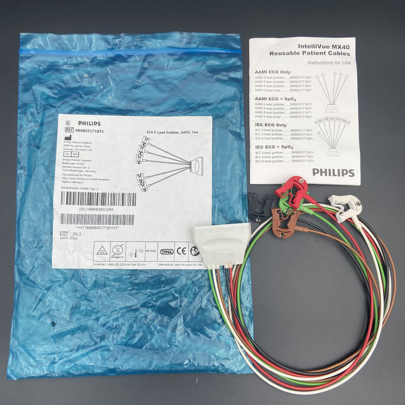 EKG 5-Lead Grabber AAMI Tele REF: 989803171831 Do monitora pacjenta IntelliVue MX40