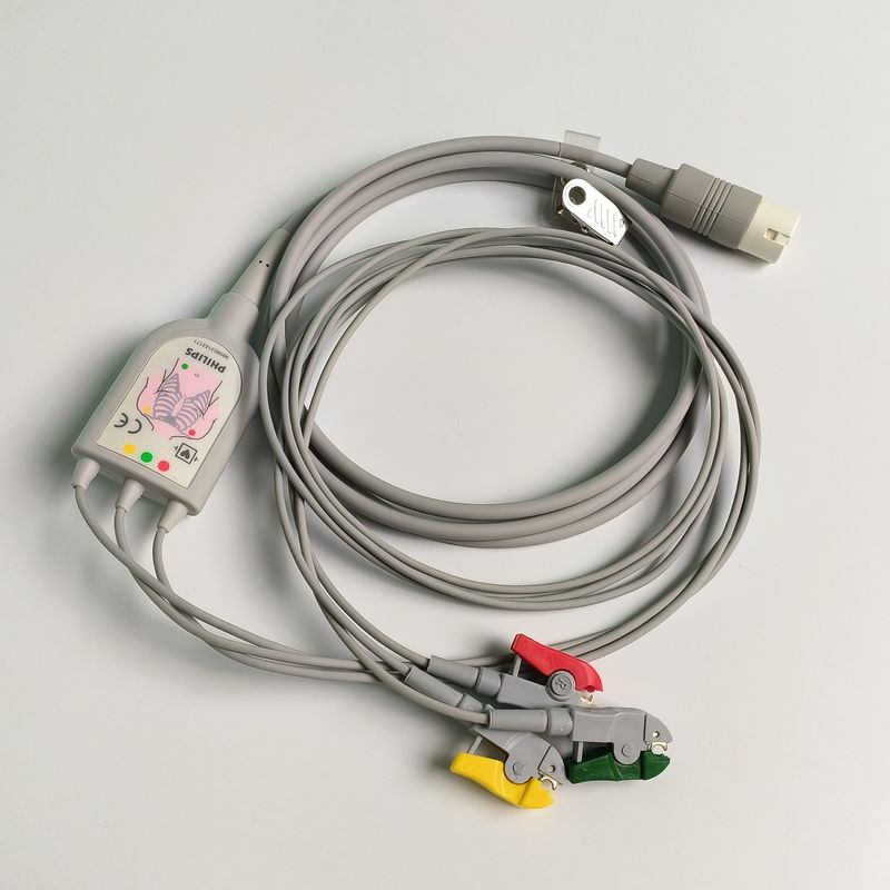 PHILIP Original 3 Lead IEC Leadset, czerwony, zielony, żółty, 2,6 M.989803143171