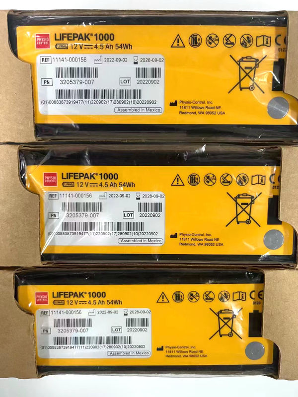 REF:1141-000156 Akumulatory sprzętu medycznego Medtronic LIFEPAK 1000 Akumulator defibrylator 12V 4.5Ah 54Wh