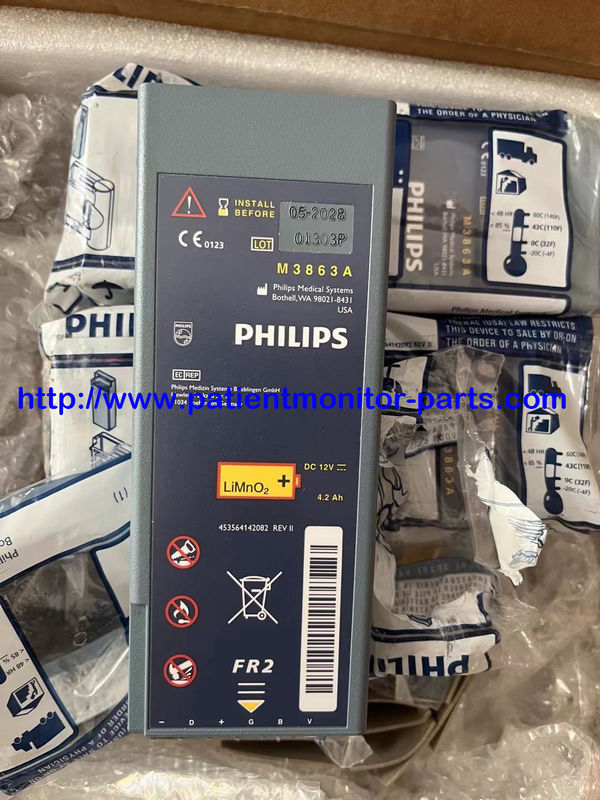 Oryginalne baterie sprzętu medycznego dla M3863A DC 12V 4.2Ah dla PHILIP FR2 AED